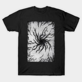 vortex depression pattern engraving T-Shirt